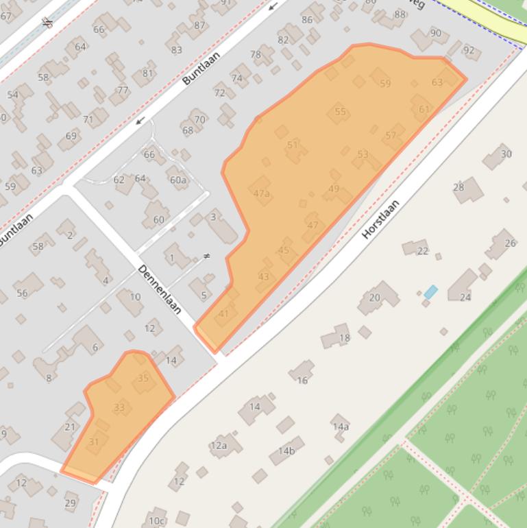 Kaart van postcodegebied 3971LB.