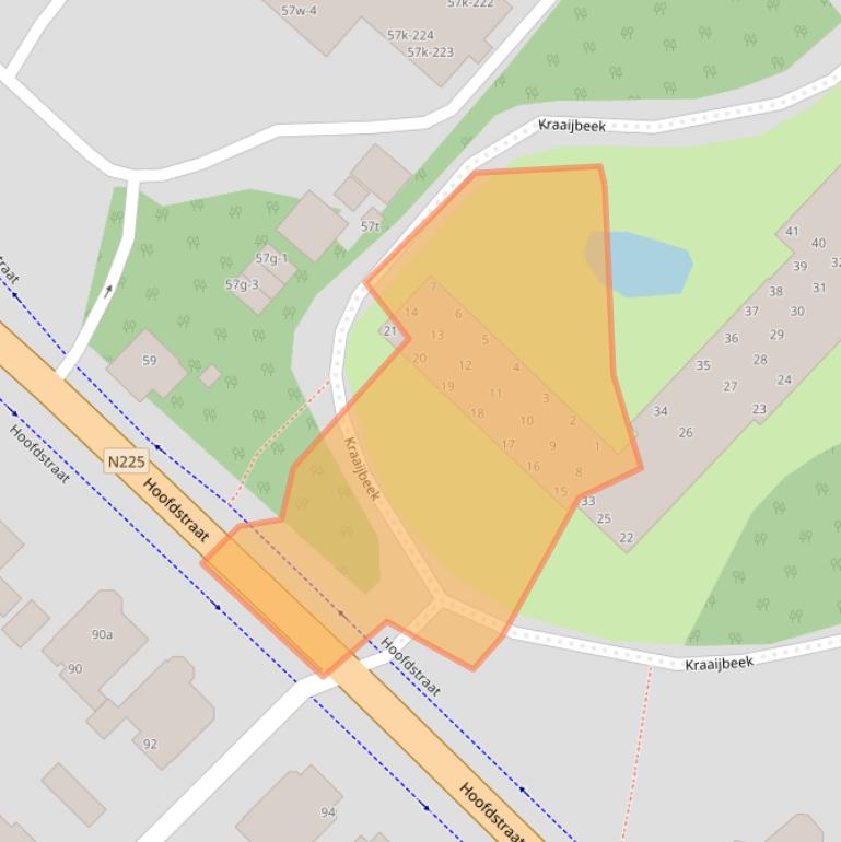 Kaart van postcodegebied 3971LE.