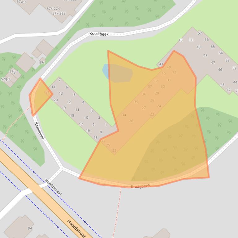 Kaart van postcodegebied 3971LG.