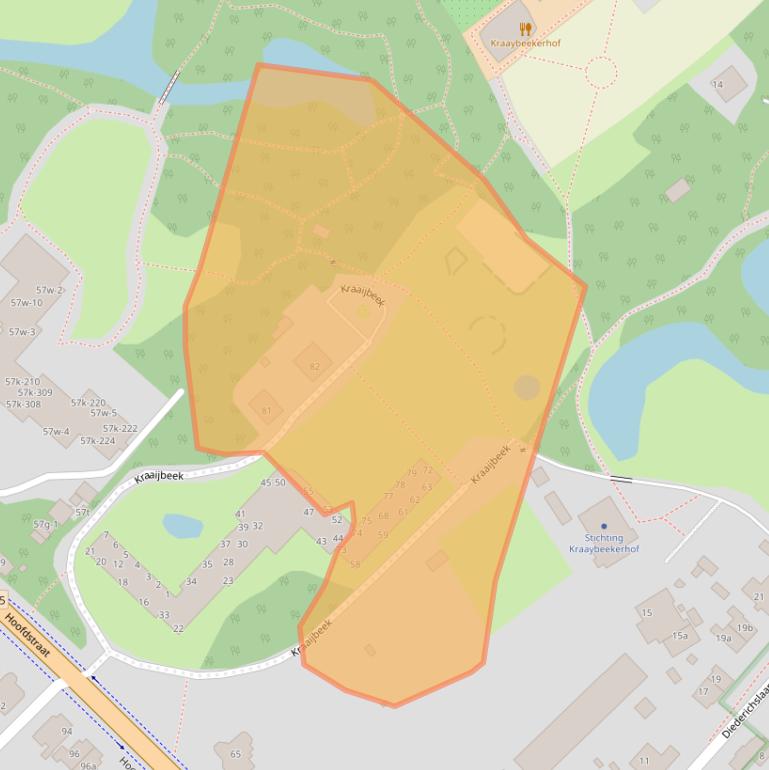 Kaart van postcodegebied 3971LJ.