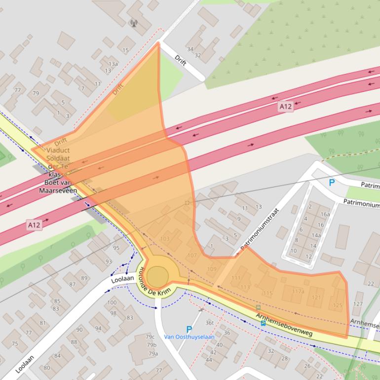 Kaart van postcodegebied 3971MC.