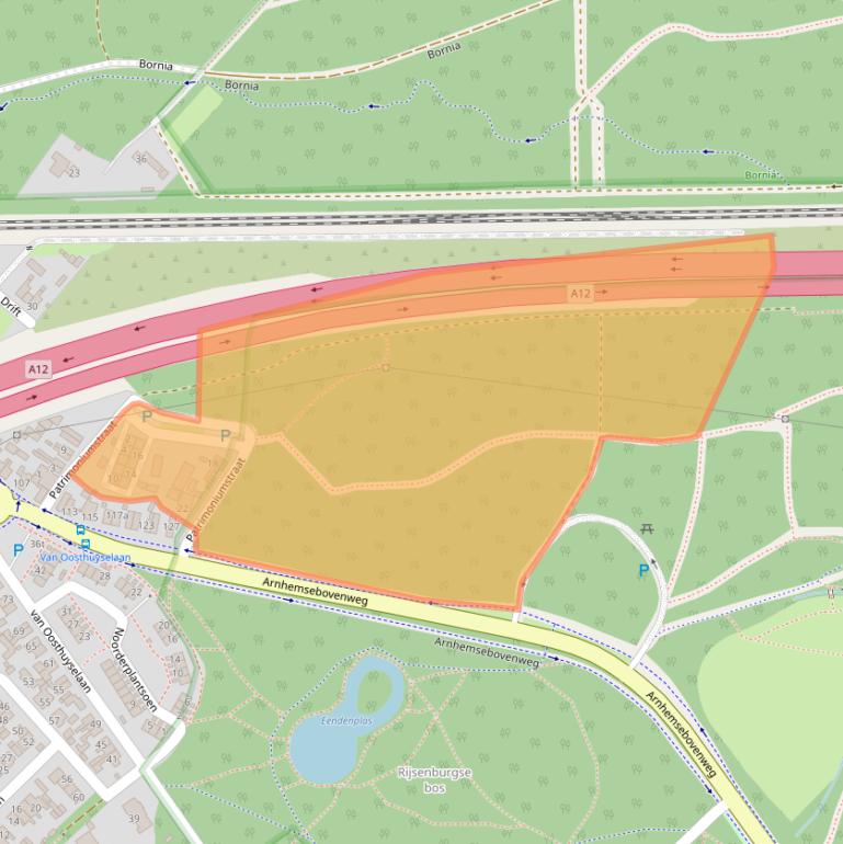 Kaart van postcodegebied 3971MS.