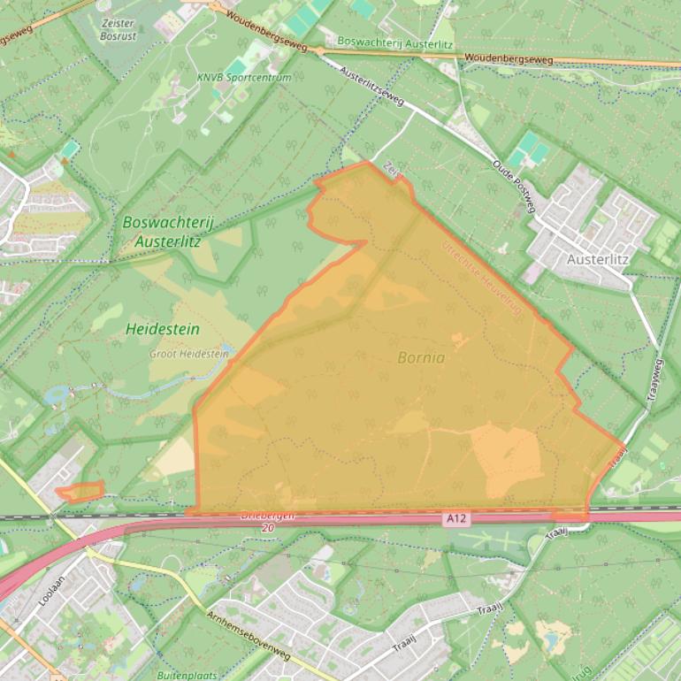 Kaart van postcodegebied 3971MX.