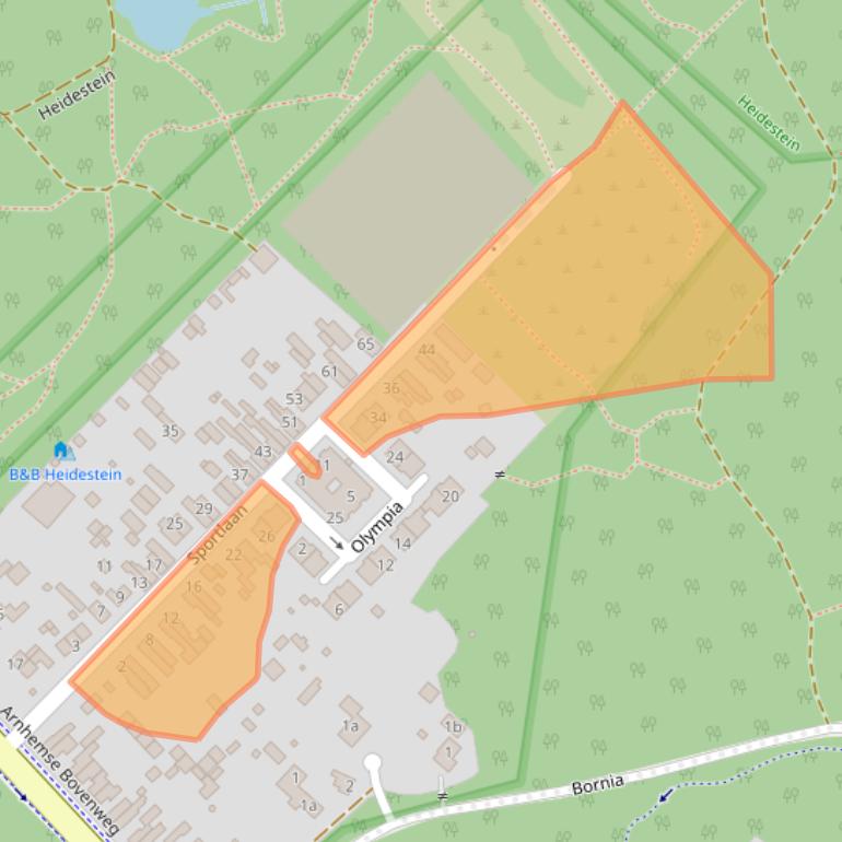 Kaart van postcodegebied 3971NC.