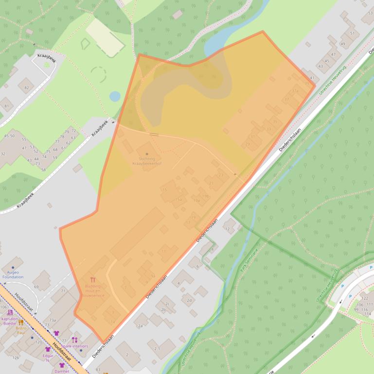 Kaart van postcodegebied 3971PA.