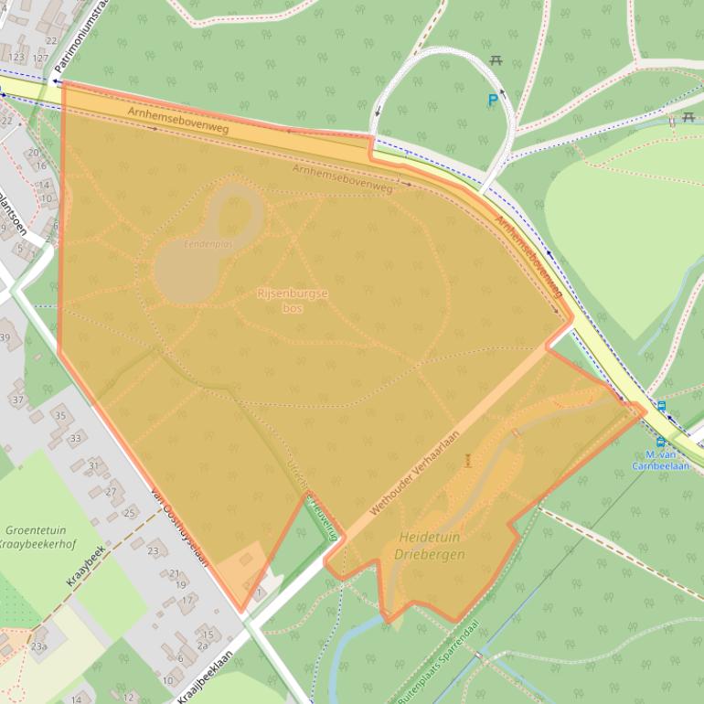 Kaart van postcodegebied 3971PG.