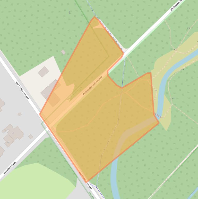 Kaart van postcodegebied 3971PJ.