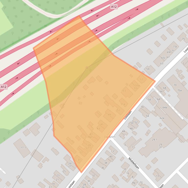 Kaart van postcodegebied 3971PL.