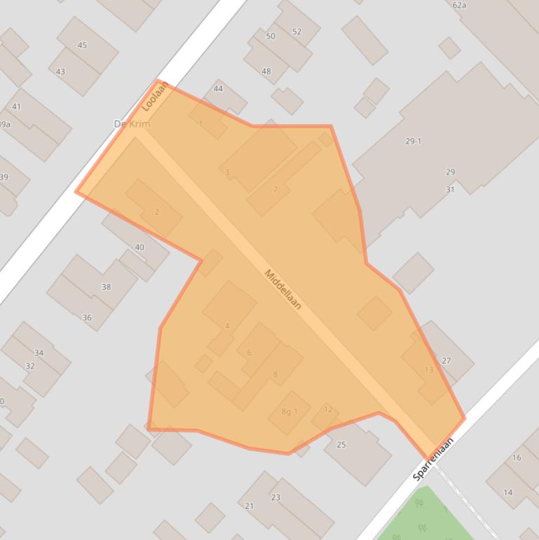 Kaart van postcodegebied 3971PR.