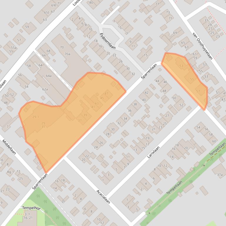 Kaart van postcodegebied 3971PV.