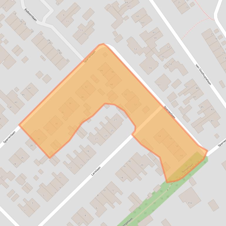 Kaart van postcodegebied 3971PX.