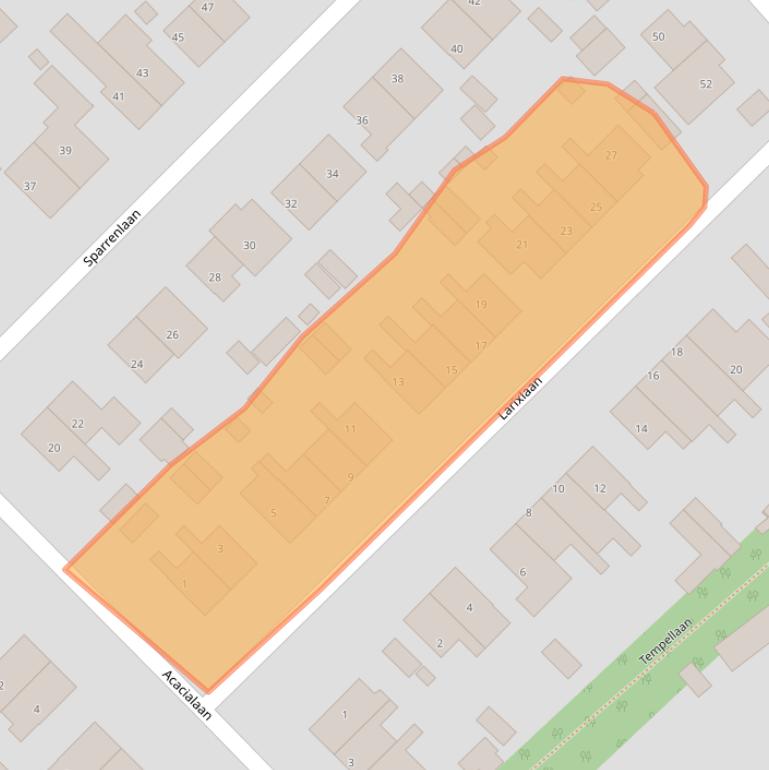 Kaart van postcodegebied 3971RA.