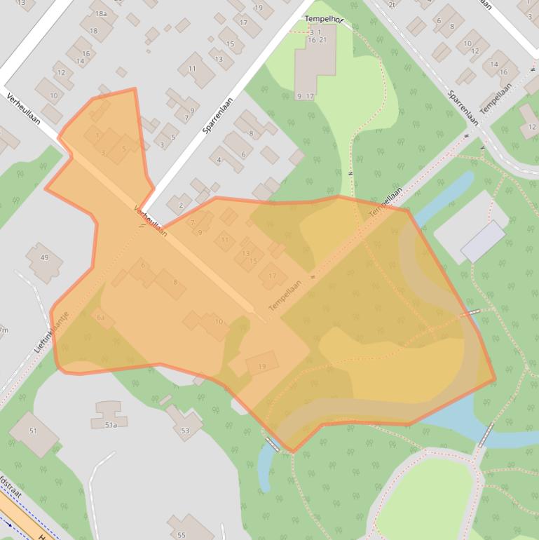 Kaart van postcodegebied 3971RD.