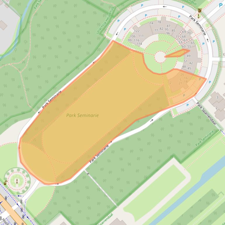 Kaart van postcodegebied 3971SB.