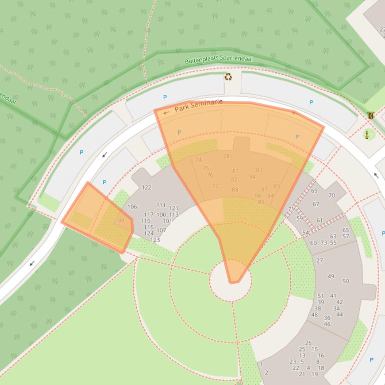 Kaart van postcodegebied 3971SG.