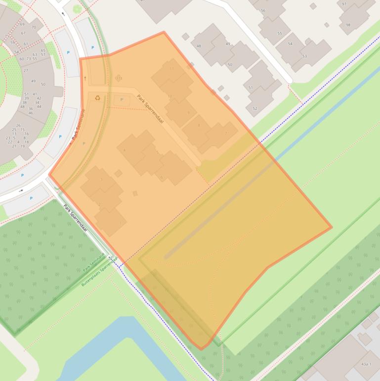 Kaart van postcodegebied 3971SJ.