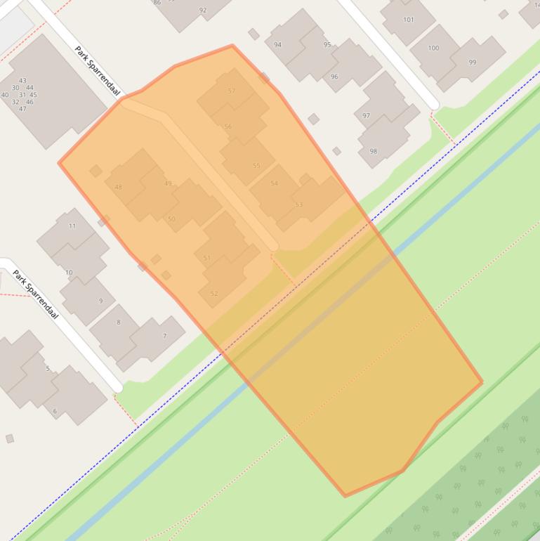 Kaart van postcodegebied 3971SM.