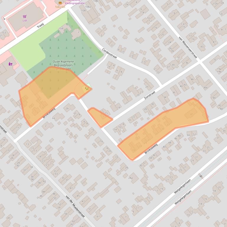 Kaart van postcodegebied 3971VA.