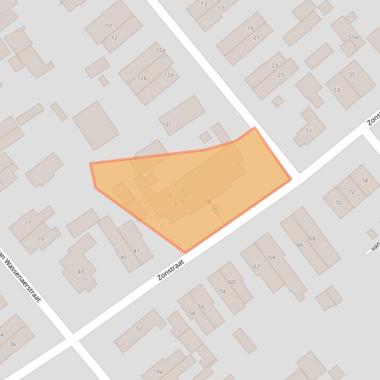 Kaart van postcodegebied 3971VS.