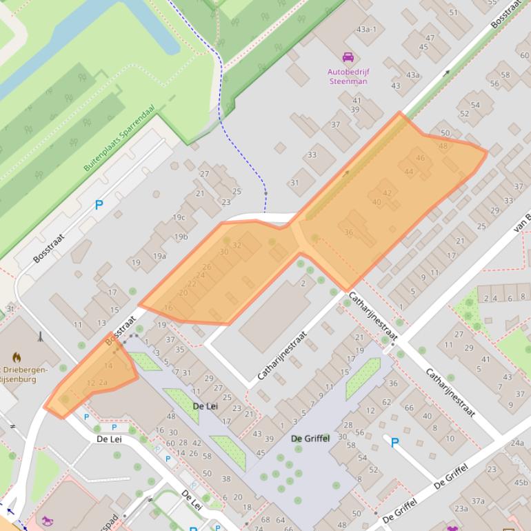 Kaart van postcodegebied 3971XE.
