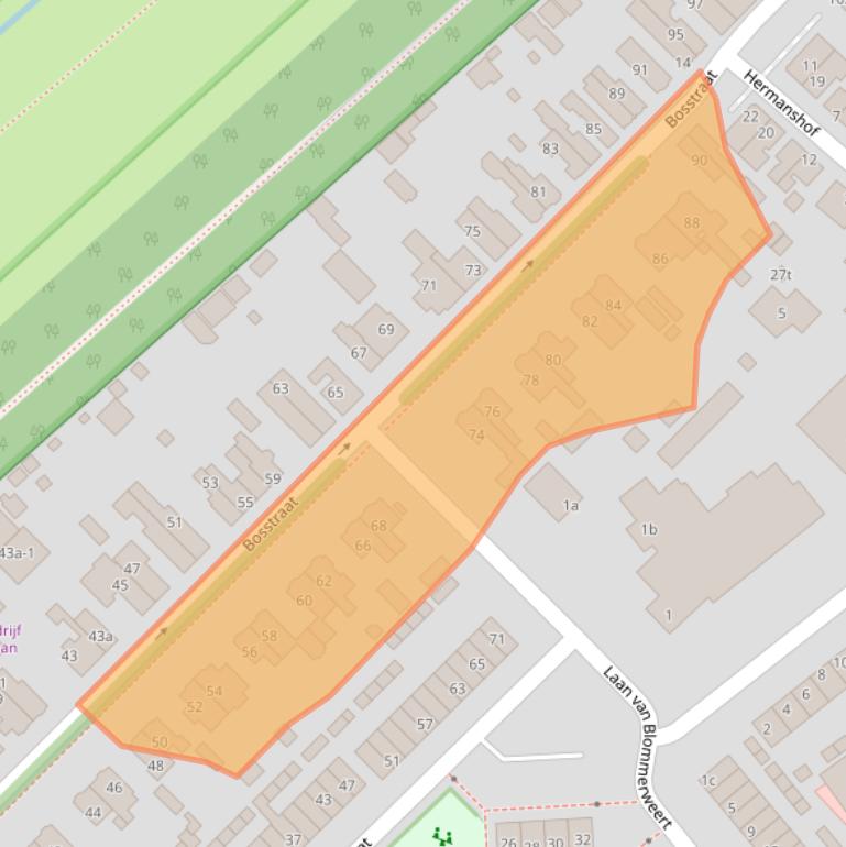 Kaart van postcodegebied 3971XG.