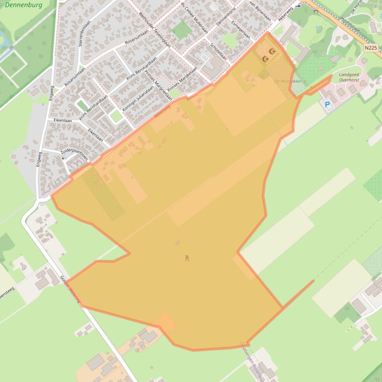 Kaart van postcodegebied 3972AA.