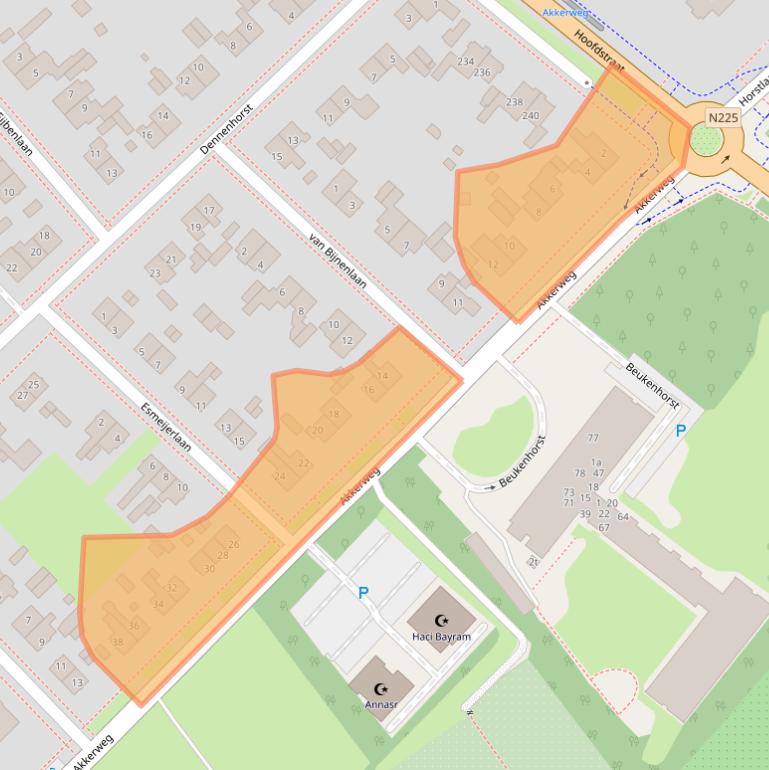 Kaart van postcodegebied 3972AB.