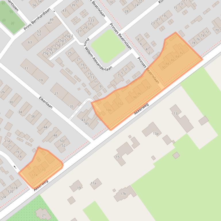 Kaart van postcodegebied 3972AD.