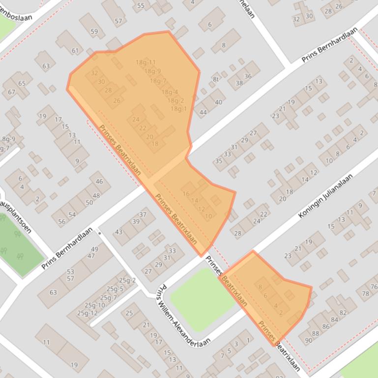 Kaart van postcodegebied 3972AN.