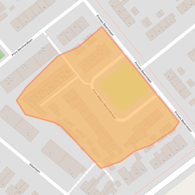 Kaart van postcodegebied 3972AP.