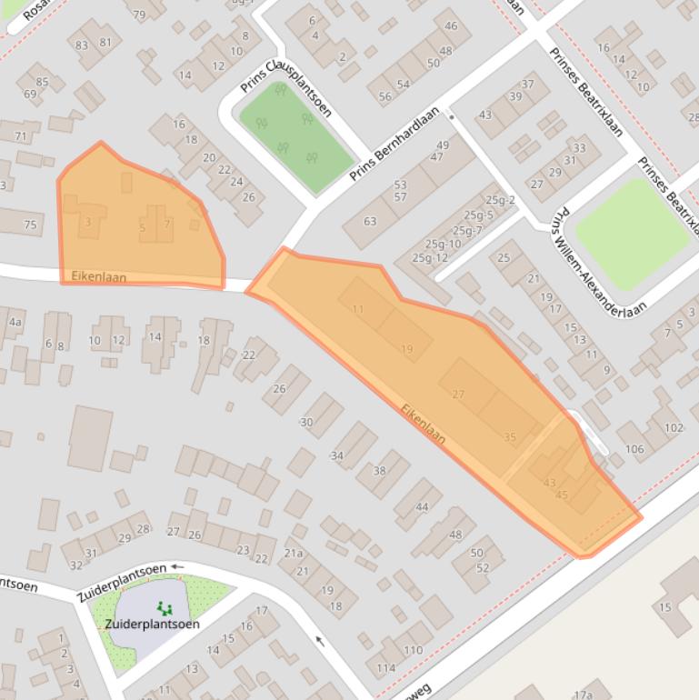 Kaart van postcodegebied 3972AR.