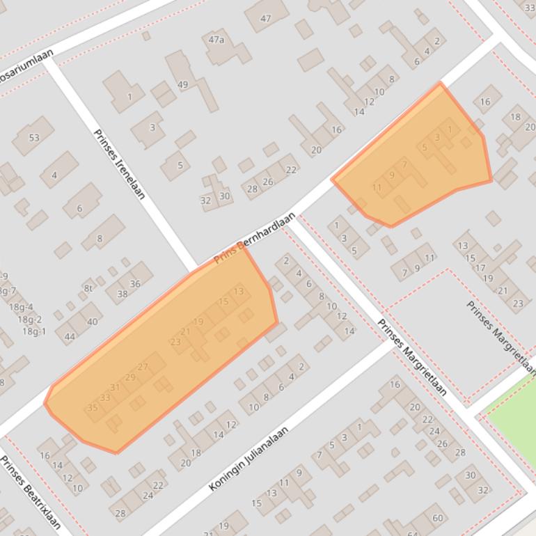 Kaart van postcodegebied 3972AV.