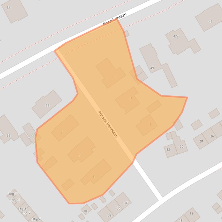 Kaart van postcodegebied 3972BA.