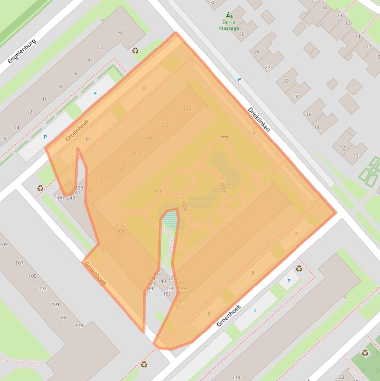 Kaart van postcodegebied 3972CG.