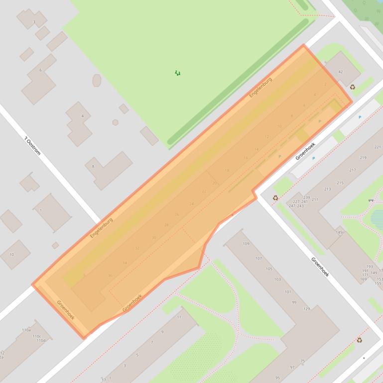 Kaart van postcodegebied 3972CJ.