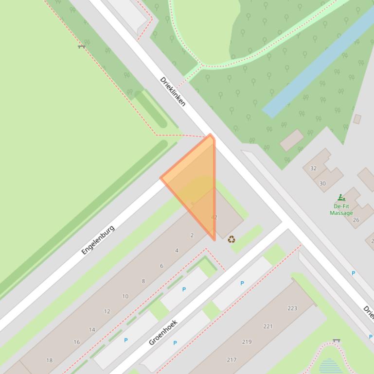 Kaart van postcodegebied 3972CK.