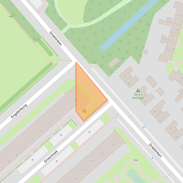 Kaart van postcodegebied 3972CL.