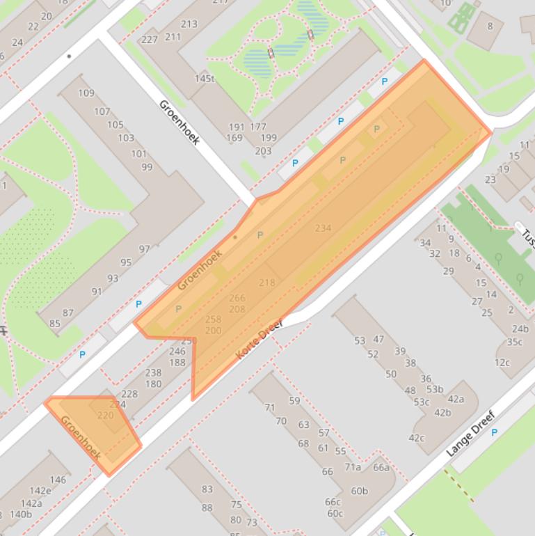 Kaart van postcodegebied 3972CS.