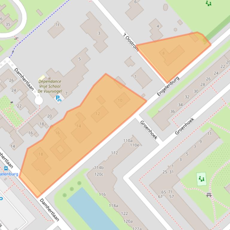 Kaart van postcodegebied 3972CX.