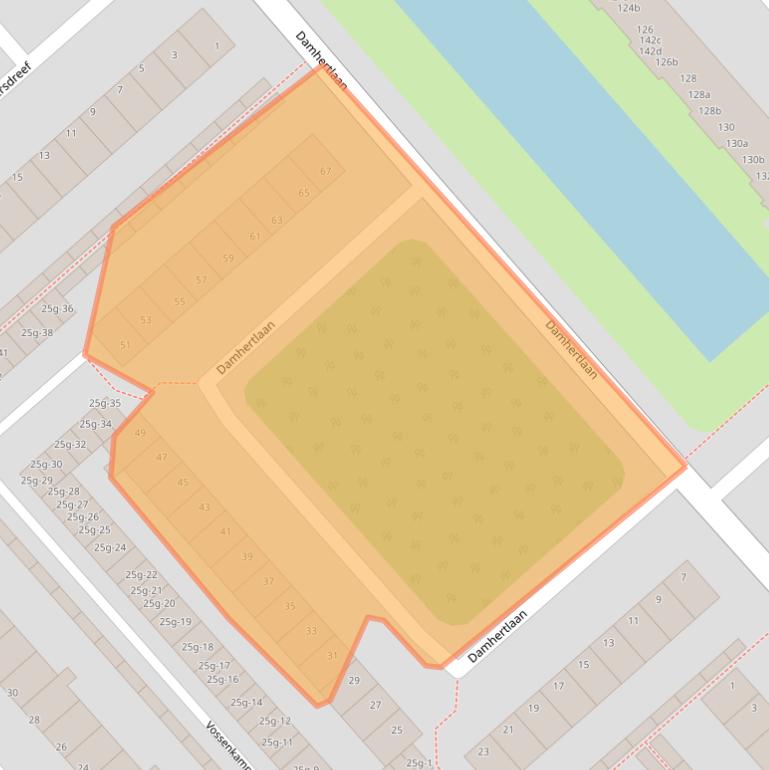 Kaart van postcodegebied 3972DB.