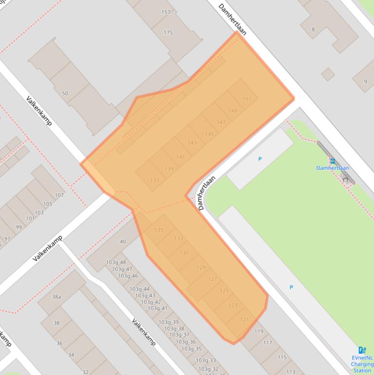 Kaart van postcodegebied 3972DD.