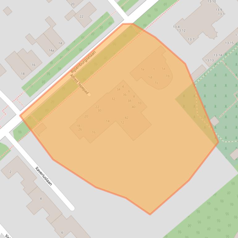 Kaart van postcodegebied 3972DH.