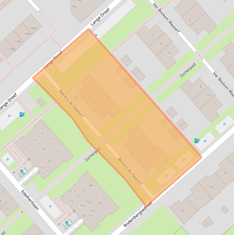 Kaart van postcodegebied 3972DK.