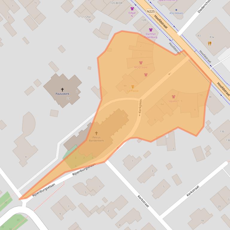 Kaart van postcodegebied 3972EK.