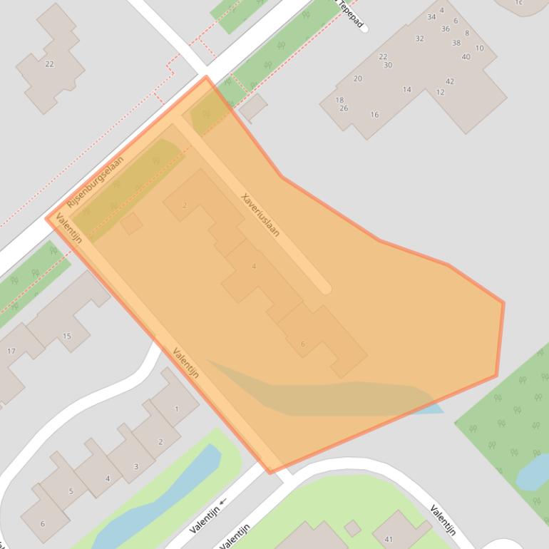 Kaart van postcodegebied 3972EM.