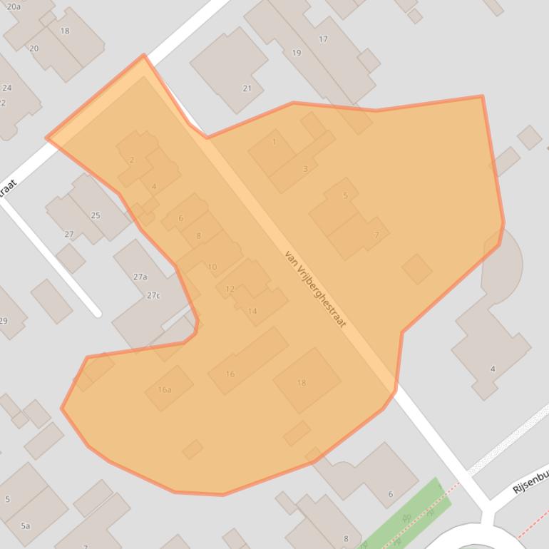 Kaart van postcodegebied 3972EN.