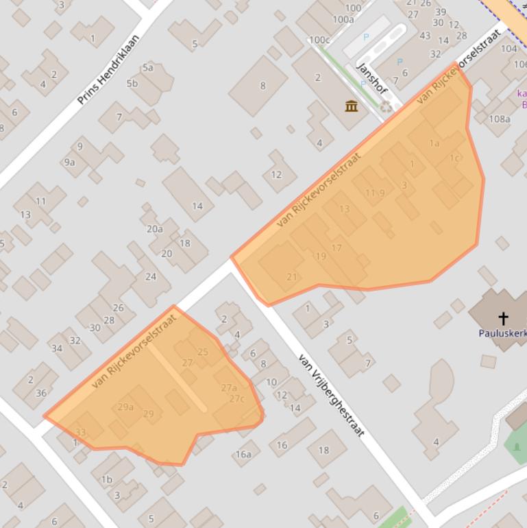 Kaart van postcodegebied 3972EP.