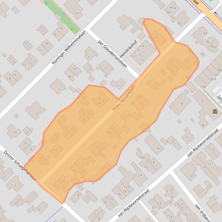 Kaart van postcodegebied 3972EV.