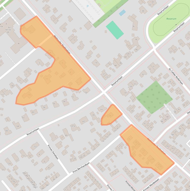 Kaart van postcodegebied 3972GB.