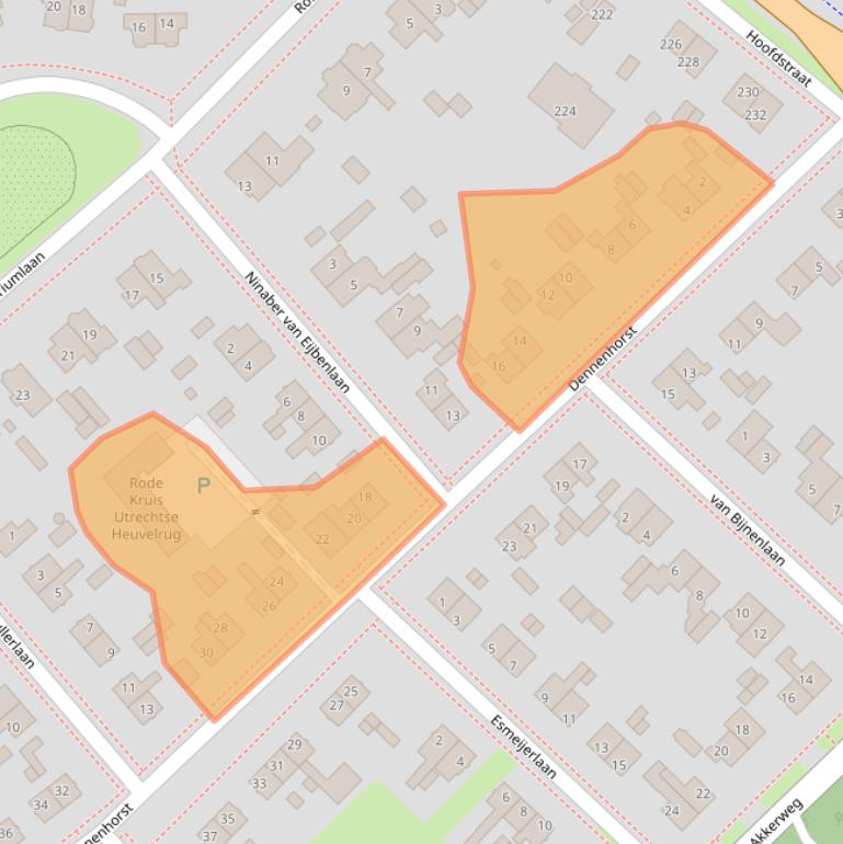 Kaart van postcodegebied 3972GM.